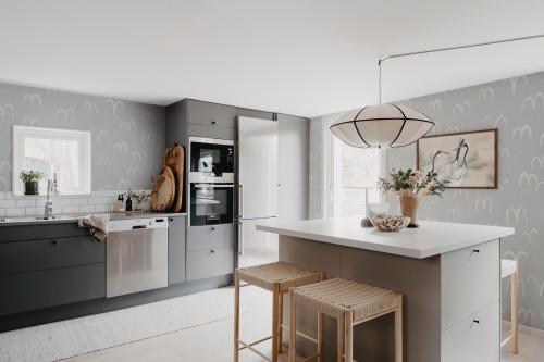 Fototapeta ptaki Rebel Walls R20626 Bird Grey Fine Little Day