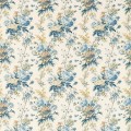 Tkanina lniana z roślinnym wzorem Sanderson 227172 Lakeland Paradis Giles Deacon