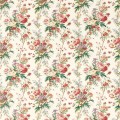 Tkanina lniana z roślinnym wzorem Sanderson 227173 Lakeland Paradis Giles Deacon