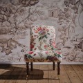 Tkanina welurowa z roślinnym wzorem Sanderson 227176 Lakeland Paradis Velvet Giles Deacon