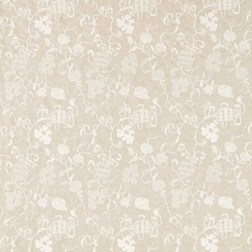 Tkanina haftowana z botanicznym wzorem Sanderson 237391 Mydsommer Pickings Giles Deacon