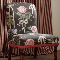 Tkanina w eleganckie paski Sanderson 237397 Regency Aperigon Giles Deacon