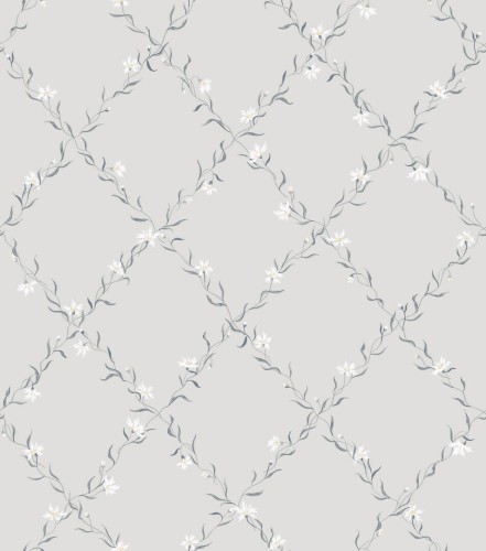 Tapeta roślinna kratownica Sandberg 806-21 Ewa Gray Ett Hem, Öland