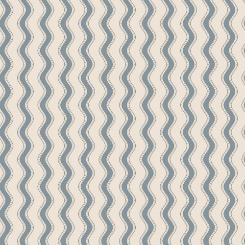 Tapeta falujące paski Sandberg S10474 Erik Indigo Blue Ett Hem, Öland