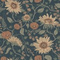Tapeta kwiatowe pnącza Sandberg S10480 Solveig Midnight Blue Ett Hem, Öland