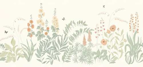 Fototapeta letni ogród Sandberg S10481 Aino Peach Ett Hem, Öland