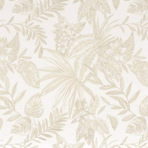Tkanina haftowana w egzotyczne liście Camengo 49210111 Azelie Magnolia
