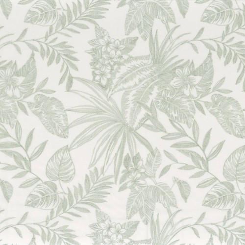 Tkanina haftowana w egzotyczne liście Camengo 49210242 Azelie Magnolia