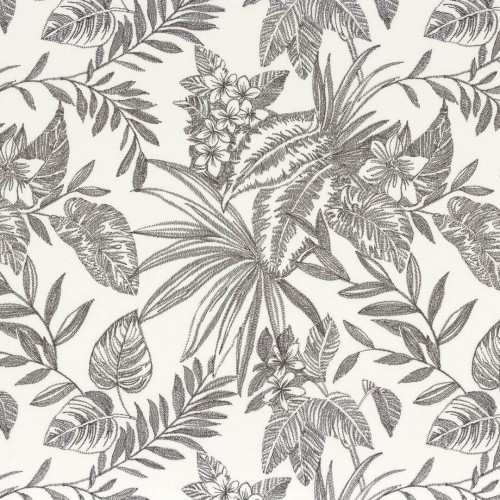Tkanina haftowana w egzotyczne liście Camengo 49210491 Azelie Magnolia