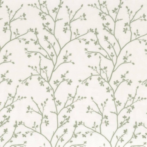 Tkanina woal z haftowanym wzorem Camengo 49270360 Mathuriun Magnolia - 288 cm szer.