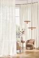 Tkanina woal z haftowanym wzorem Camengo 49270360 Mathuriun Magnolia - 288 cm szer.