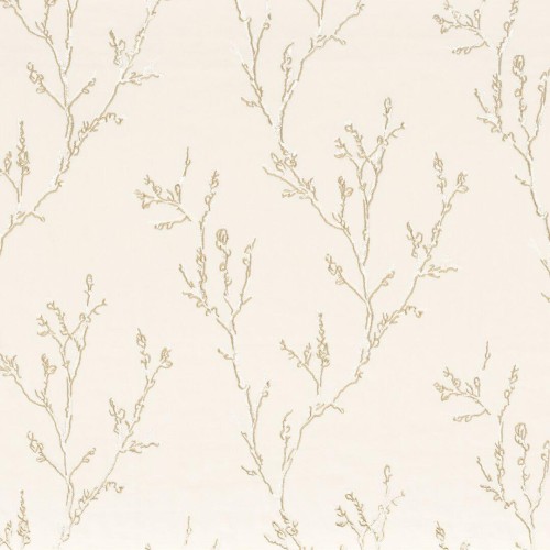 Tkanina bawełniana z haftowanym wzorem Camengo 49390170 Ilona Magnolia