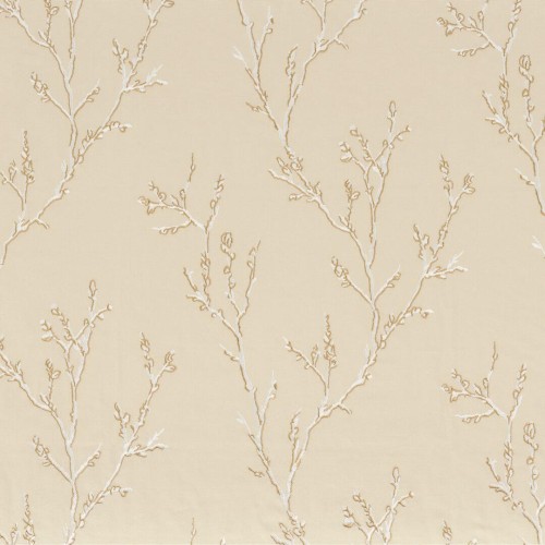 Tkanina bawełniana z haftowanym wzorem Camengo 49390236 Ilona Magnolia