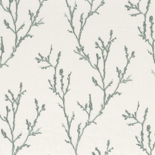 Tkanina bawełniana z haftowanym wzorem Camengo 49390305 Ilona Magnolia