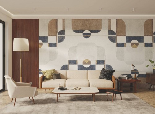 Mural geometryczny Casadeco CARN 200586129 M Conrad Carnaby Street