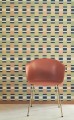 Tapeta geometryczna w stylu retro Casadeco GAME 200622626 Chess Game Color Game