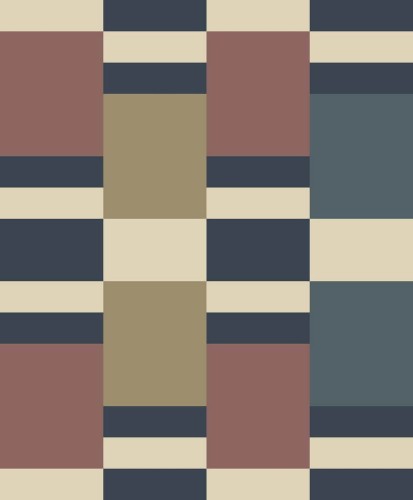 Tapeta geometryczna w stylu retro Casadeco GAME 200628668 Chess Game Color Game