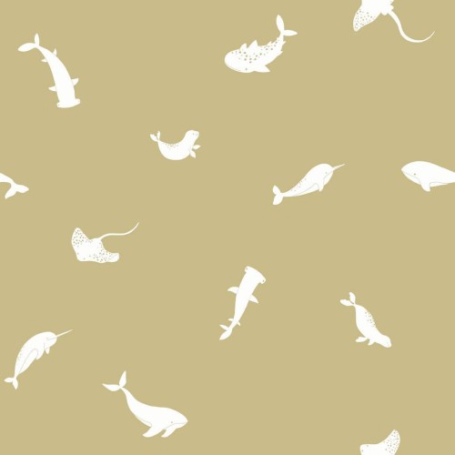 Tapeta stworzenia morskie Casadeco OUTD 200807207 Poetic Sea Once Upon A Time 2