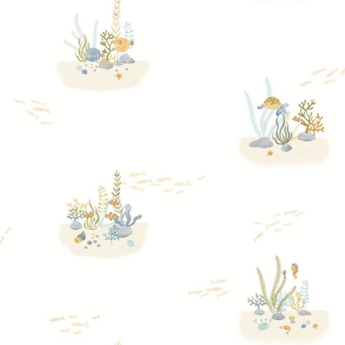 Tapeta koralowce i rybki Casadeco OUTD 200826404 Coral Reef Once Upon A Time 2