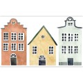Dekoracje ścienne domki Casadeco OUTD 200908720 Little Houses Once Upon A Time 2