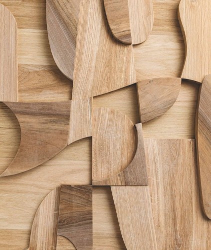 Mural drewniana geometria Caselio RLF 106192025 S Marquetery Reliefs