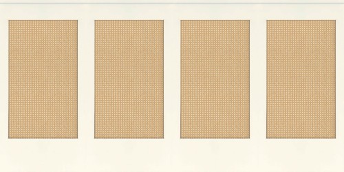 Mural jak boazeria z rattanową plecionką Caselio RLF 106230007 Canework Base S Reliefs