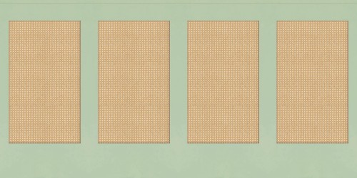 Mural jak boazeria z rattanową plecionką Caselio RLF 106237007 Canework Base S Reliefs