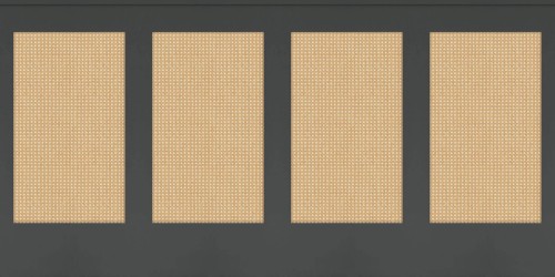 Mural jak boazeria z rattanową plecionką Caselio RLF 106239090 Canework Base S Reliefs