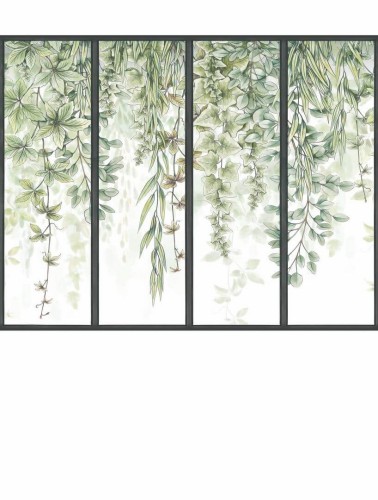 Mural roślinność za oknem Caselio RLF 106307026 M Window Reliefs
