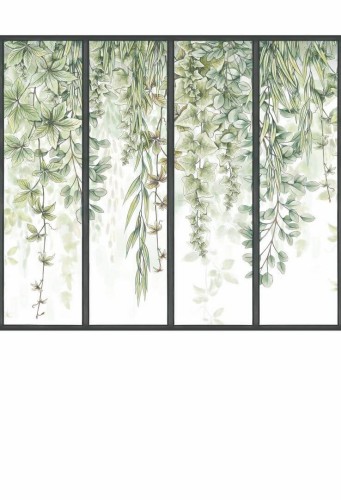 Mural roślinność za oknem Caselio RLF 106307027 L Window Reliefs