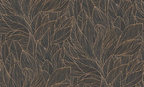 Tapeta liście Casamance 76602344 Hosta Jardin Felicia - 106 cm szer.