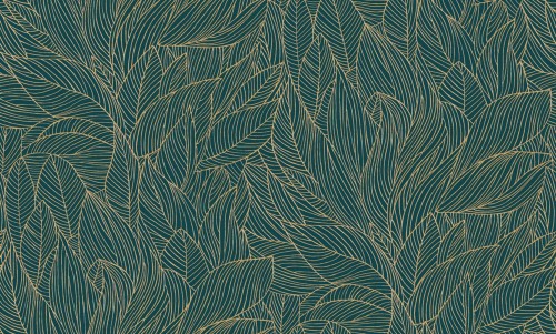 Tapeta liście Casamance 76602752 Hosta Jardin Felicia - 106 cm szer.