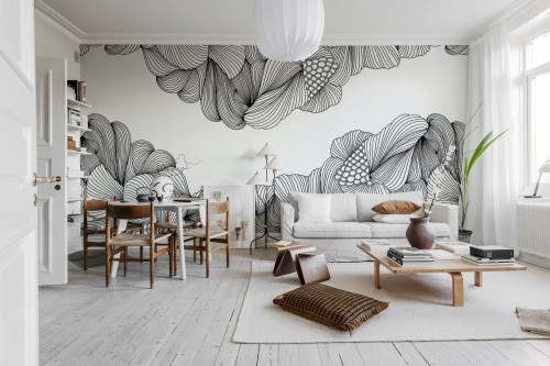 Fototapeta eleganckie linie Rebel Walls R19914 Opulence Black Lines