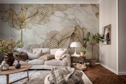 Fototapeta marmur i linie Rebel Walls R20141 Opulence 3D