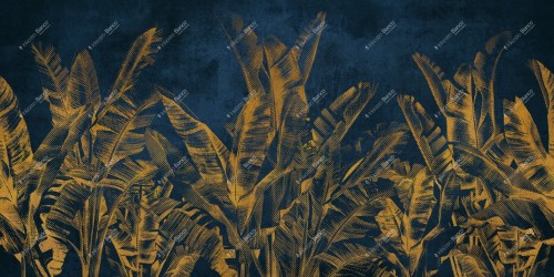 Fototapeta liście bananowca Inkiostro Bianco THISISPALMA INKOKIC2402A Water-drop