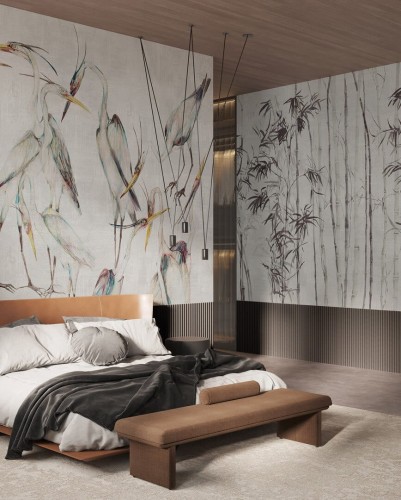 Fototapeta czaple Wonderwall Jawa 35057300