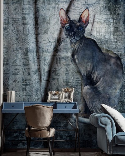 Fototapeta kot sfinks Wonderwall Raquel 35045207