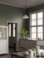 Tapeta minimalistyczna imitująca tkaninę Boras Tapeter 6130 Canvas Olive Shades