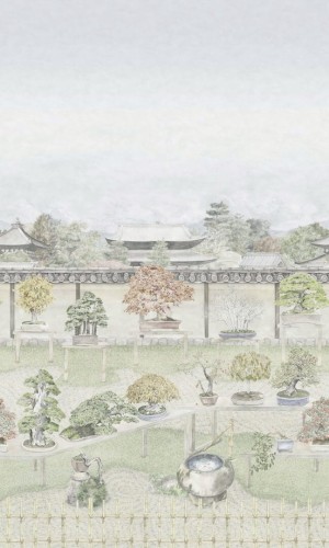 Mural krajobraz ogrodu Bonsai Cole & Son Bonsai Garden 126/1001 Shinrin Yoku