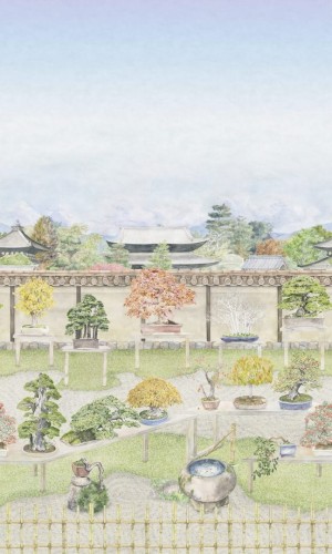 Mural krajobraz ogrodu Bonsai Cole & Son Bonsai Garden 126/1002 Shinrin Yoku