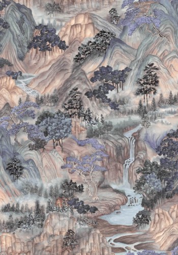 Tapeta krajobraz japońskiej natury Cole & Son Mountainscape 126/11041 Shinrin Yoku