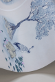 Tapeta sceny japońskiego ogrodu Cole & Son Tile Toile 126/10036 Shinrin Yoku