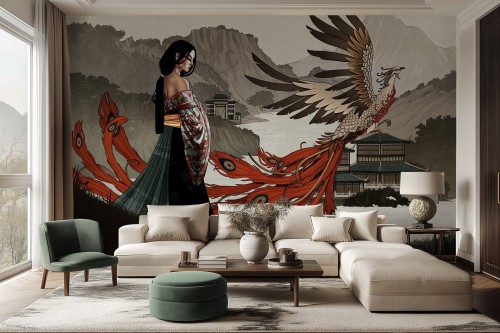 Fototapeta w azjatyckim stylu Lorenso TPA 0824 0101 00 Xiango