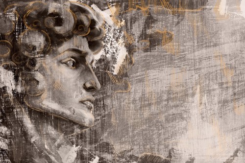 Fototapeta posąg twarz Lorenso TPA 1024 0110 02 Davius