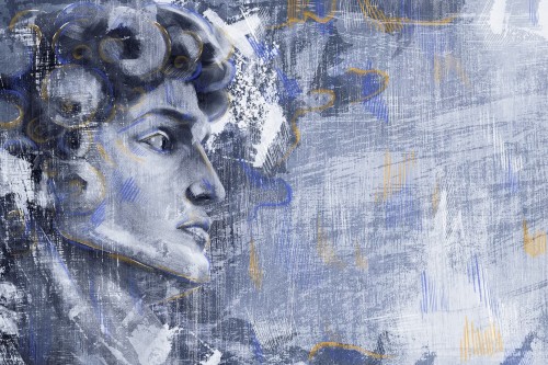 Fototapeta posąg twarz Lorenso TPA 1024 0110 03 Davius