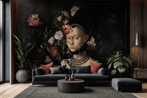 Fototapeta portret kobiety i kwiaty Lorenso TPA 1024 0111 00 Marra