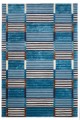 Dywan niebieski geometryczny ADMIRAL BLUE Handmade Collection Carpet Decor Fargotex