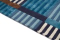Dywan niebieski geometryczny ADMIRAL BLUE Handmade Collection Carpet Decor Fargotex