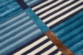 Dywan niebieski geometryczny ADMIRAL BLUE Handmade Collection Carpet Decor Fargotex