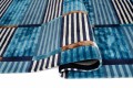 Dywan niebieski geometryczny ADMIRAL BLUE Handmade Collection Carpet Decor Fargotex